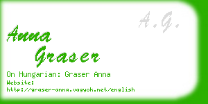 anna graser business card